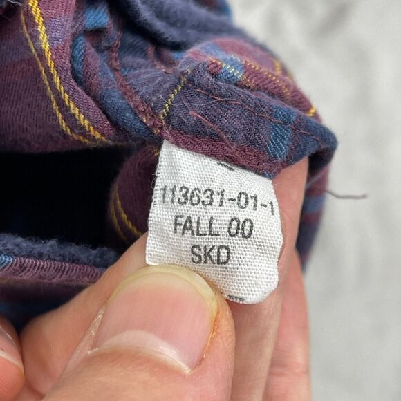 Gap Vintage Oversized Baggy Fit Plaid Flap Pocket Short Sleeve Shirt - Picture 8 of 10